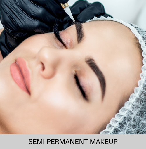 Permanent makeup on eyebrows.